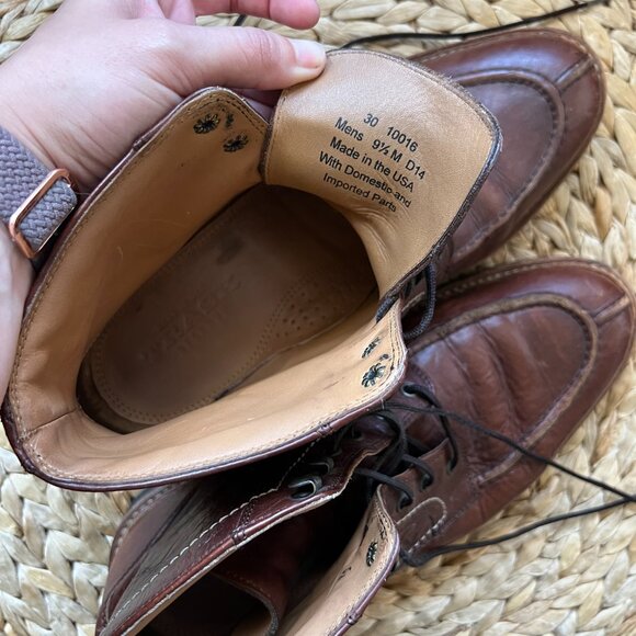 Trask Reserve Elkhorn Bison Leather Boots Men's 9.5 - Picture 6 of 9